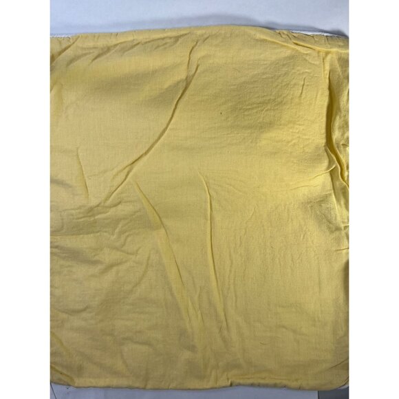 Decorative Yellow White Seashell Embroidered Throw Pillow Cover Sham 17x17 Inch - Picture 3 of 8